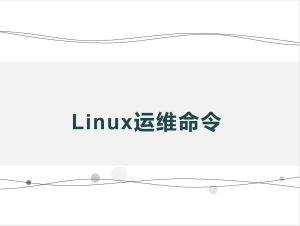 运维人必会：Linux常用命令大全-编程社