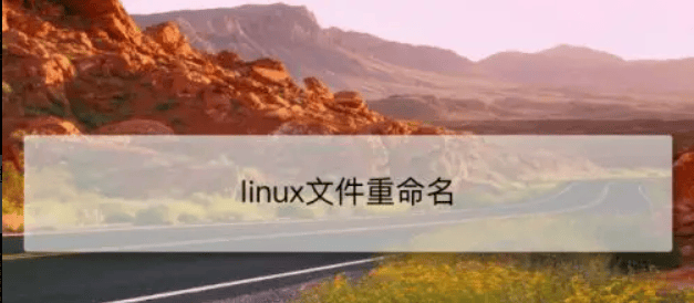 如何在 Linux 中重命名一个文件？-编程社