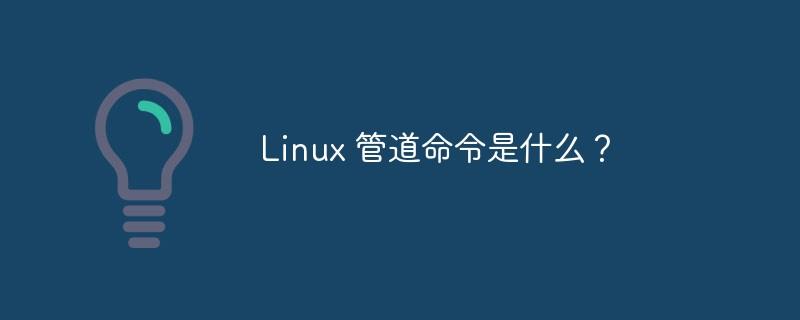 Linux管道符详细介绍-编程社