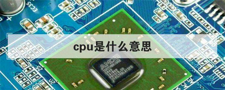 CPU是什么意思：CPU的基本概念与作用解析-编程社