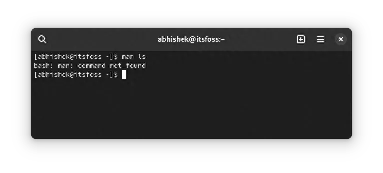 如何修复Arch Linux中的 “Bash: man command not found” 错误-编程社