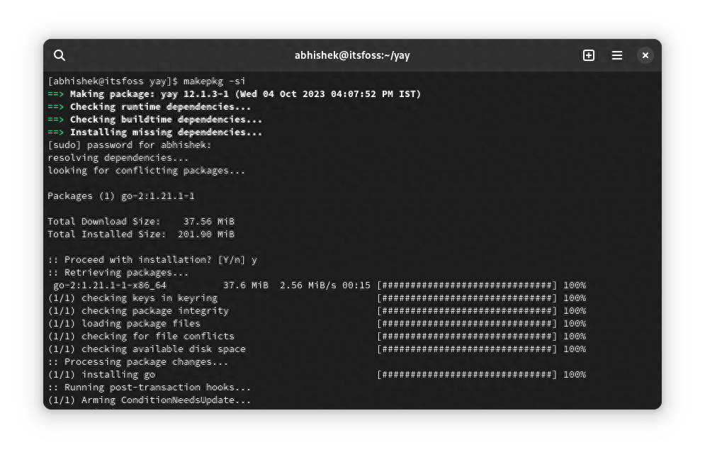 图片[3]-如何在Arch Linux上安装和使用Yay-编程社