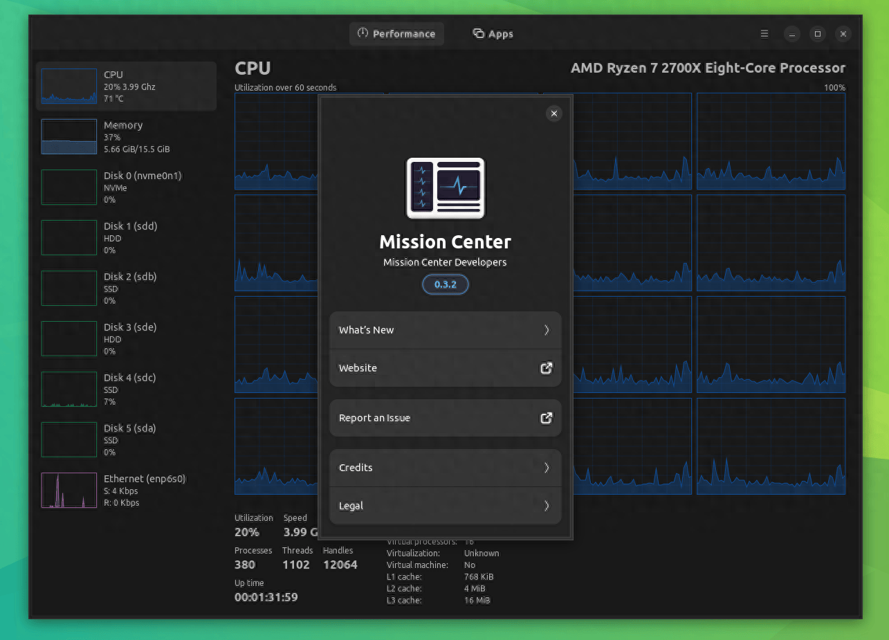 任务中心：一款流畅的Linux系统监控应用-编程社