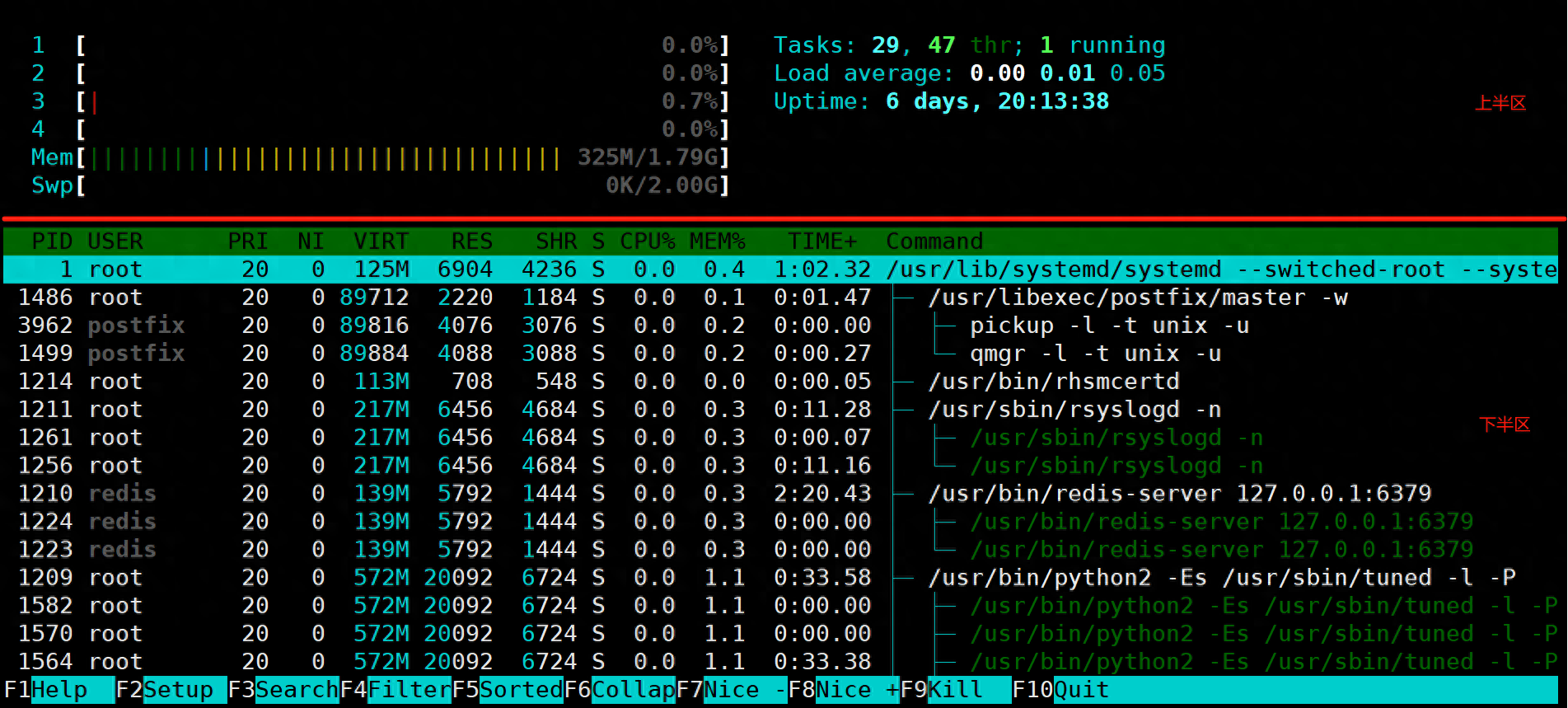 Linux系统之htop命令教程详解-编程社