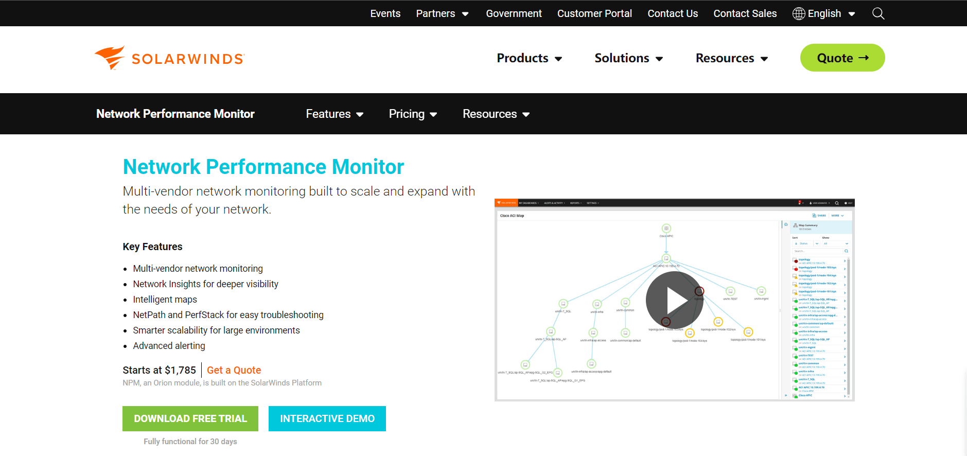 网络监控工具SolarWinds Network Performance Monitor-编程社