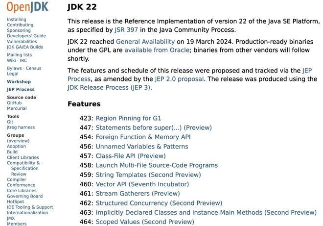 Oracle正式发布JDK22-编程社